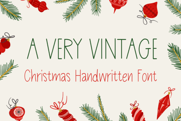 A Very Vintage: The Perfect Handwritten Typeface for Editorial Design