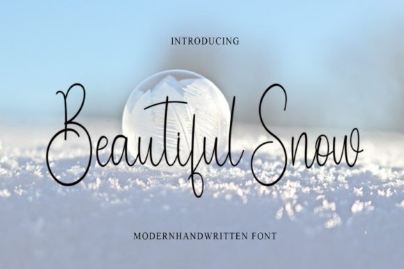 Beautiful Snow: A Handwritten Typeface for Timeless Brand Identity
