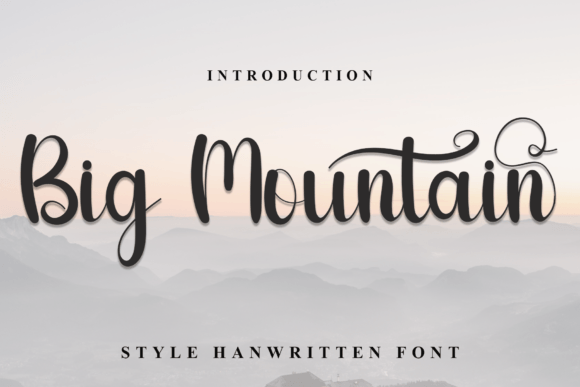 Big Mountain: The Handwritten Typeface for Authentic Brand Identity