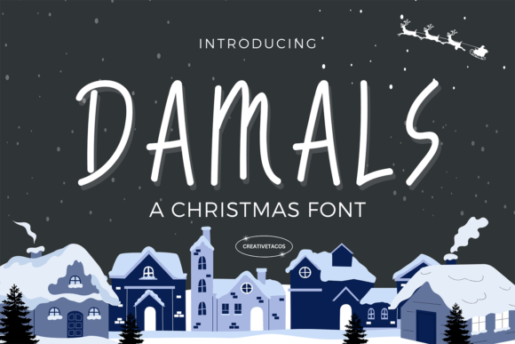 Damals: The Perfect Christmas Script Font for Branding Projects