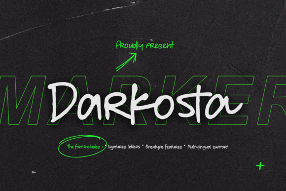 Darkosta: A Handwritten Typeface for Authentic Brand Identity