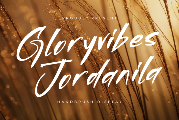 Gloryvibes Jordanila: A Handbrush Display Font for Modern Branding