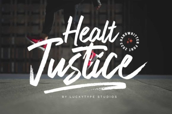 Healt Justice: A Modern Handwritten Typeface for Digital Brands