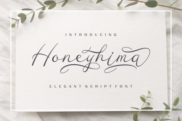 Honeyhima: The Graceful Script Typeface for Elegant Branding