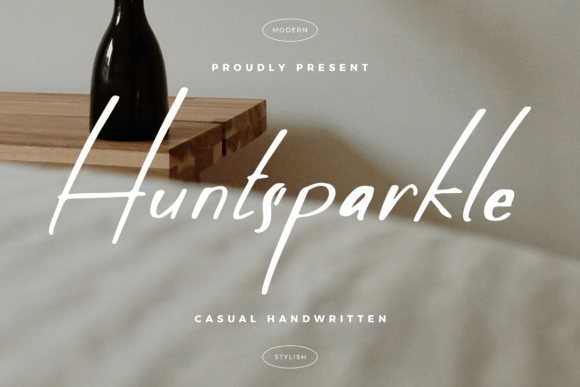 Huntsparkle: The Casual Handwritten Typeface for Authentic Branding