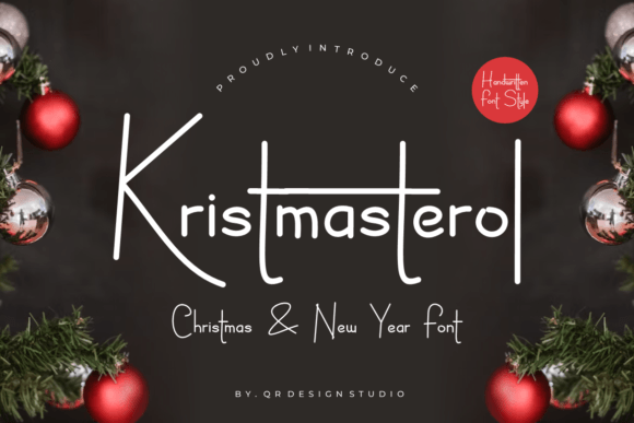Kristmasterol: The Handwritten Typeface for Stunning Craft Products