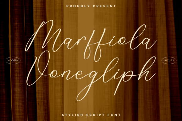 Marffiola Vonegliph: The Script Font for Authentic Brand Identity