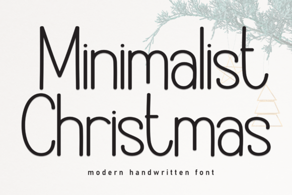 Minimalist Christmas: The Handwritten Typeface for Festive Web Design
