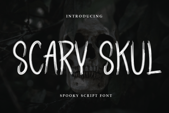 Scary Skul: A Handwritten Display Font for Warm Editorial Design