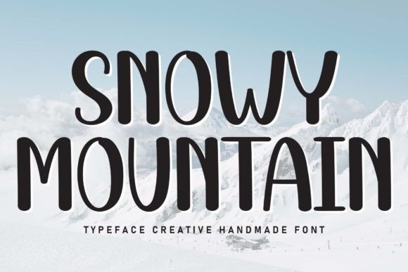 Snowy Mountain: The Perfect Handwritten Font for Your Craft Shop