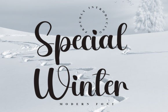 Special Winter: A Fresh Script Font for Editorial Design