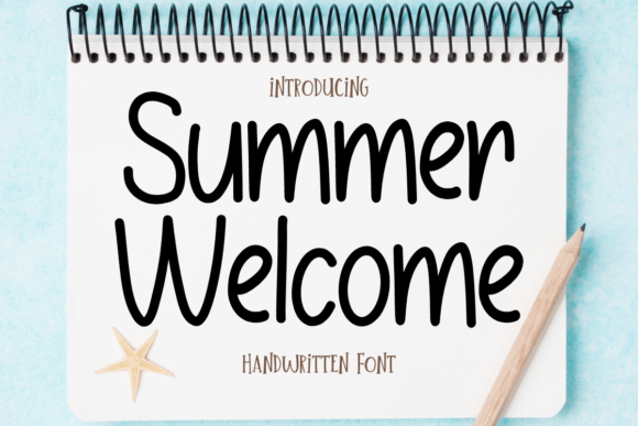 Summer Welcome: The Handwritten Typeface for Engaging Editorial Design