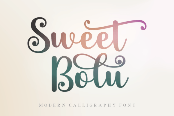 Sweet Bolu: The Perfect Script Typeface for Modern Web Design