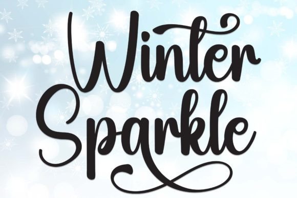 Winter Sparkle: A Handwritten Typeface for Cozy Editorial Design